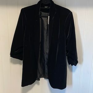 Signature by Reitmans Black Velvet Blazer - New With Tags